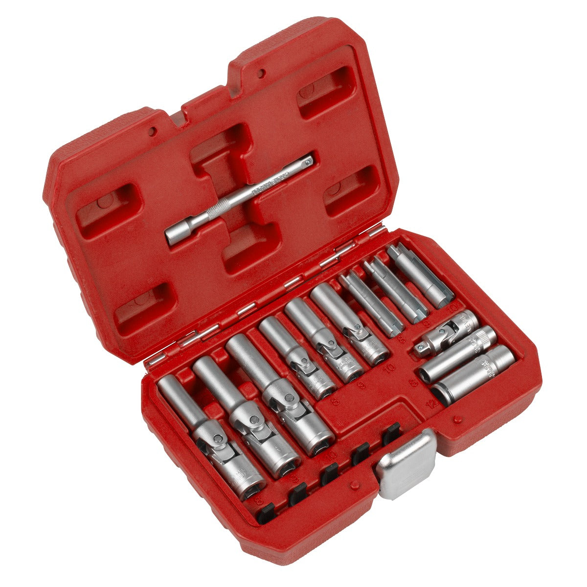 Sealey Glow Plug Socket Set 18pc 1/4"Sq & 3/8"Sq Drive SX4031