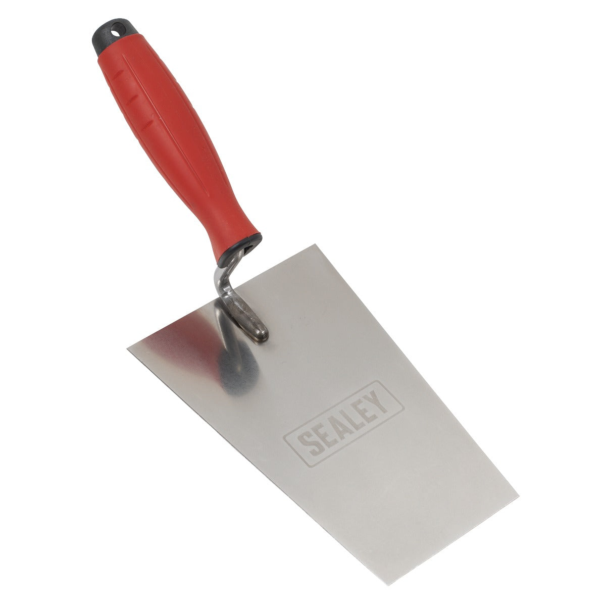 Sealey Stainless Steel Bucket Trowel with Rubber Handle 180mm T1204