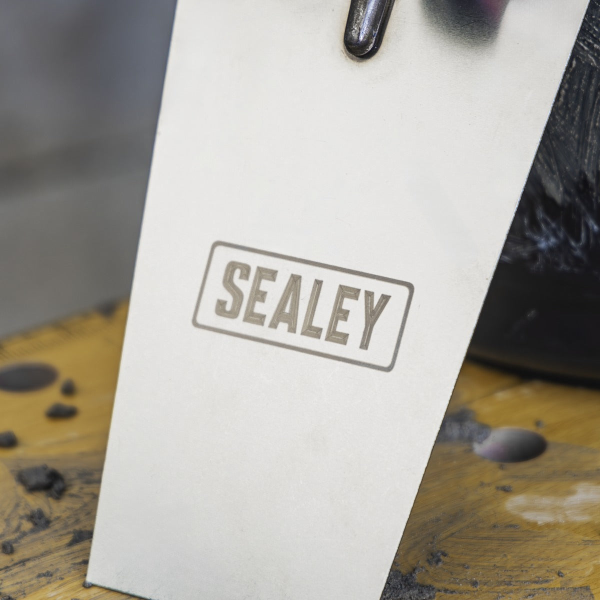 Sealey Stainless Steel Bucket Trowel with Rubber Handle 180mm T1204
