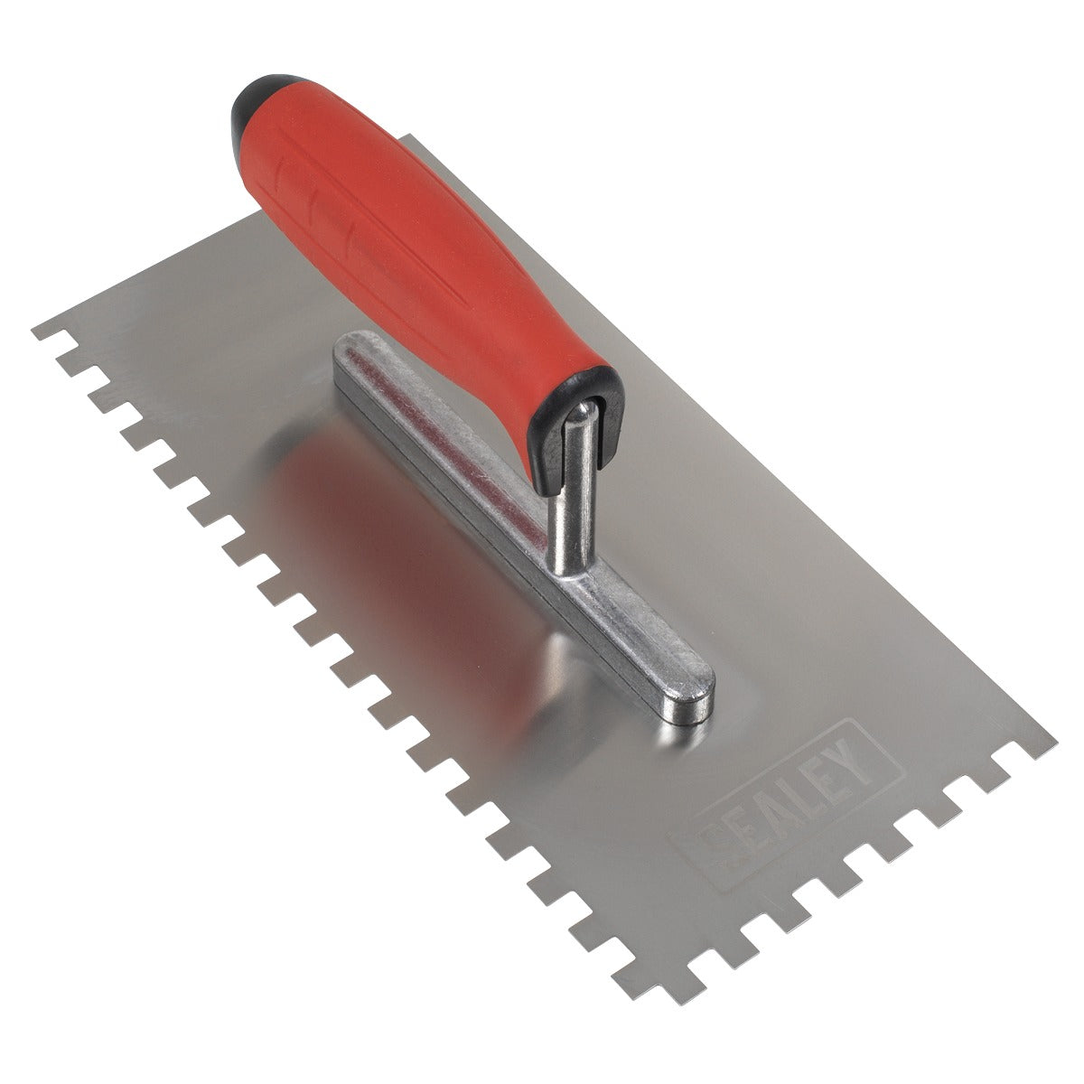 Sealey Stainless Steel 8mm Notched Trowel with Rubber Handle 270mm T7808