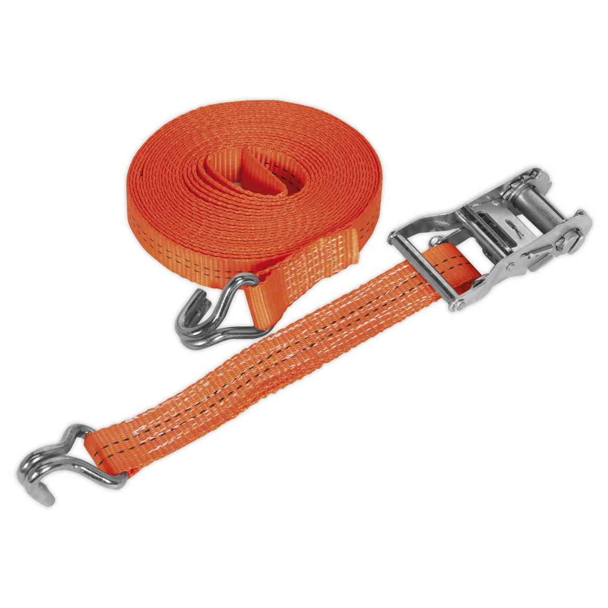 Sealey Ratchet Strap Polyester Webbing 35mm x 8m 2000kg Breaking Strength TD2008J