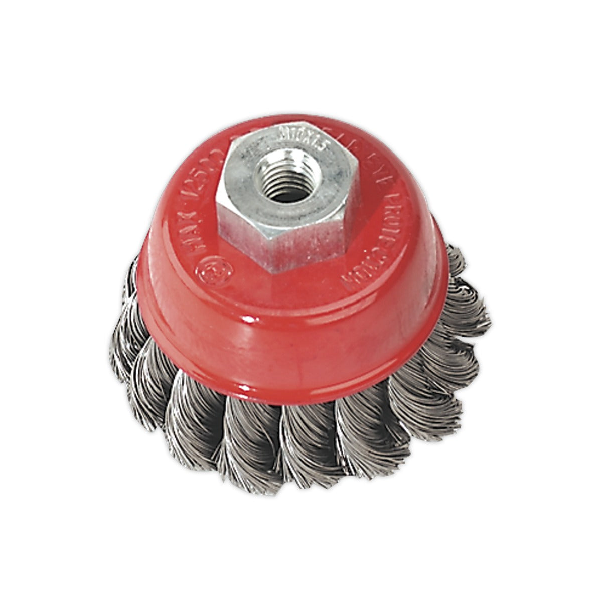 Sealey 65mm Twist Knot Wire Cup Brush M10 x 1.5mm TKCB65