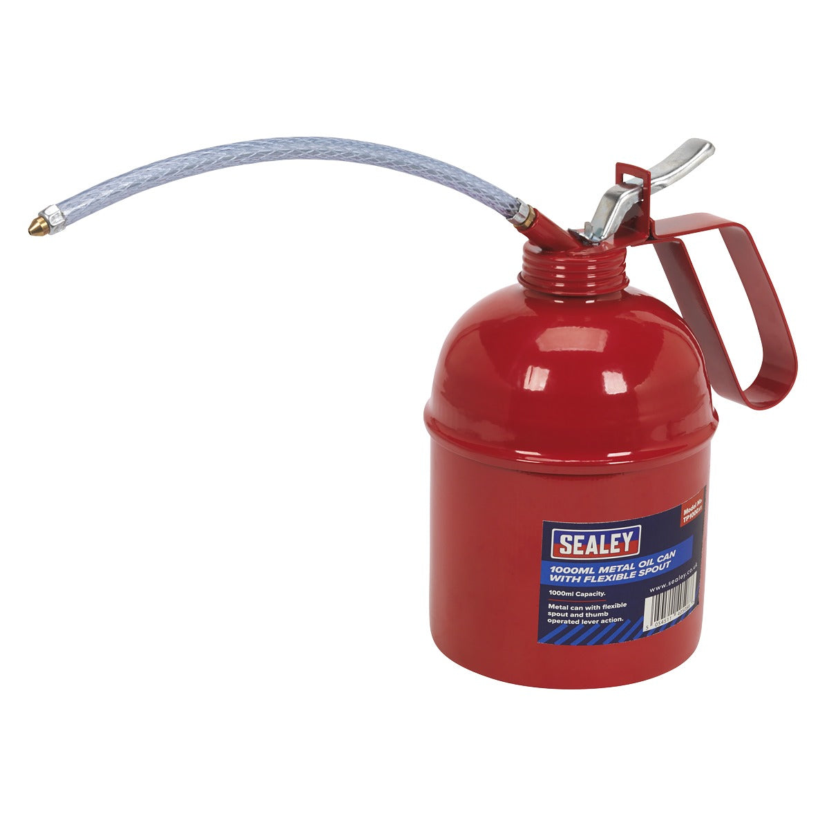 Sealey Metal Oil Can with Flexible Spout 1000ml TP1000