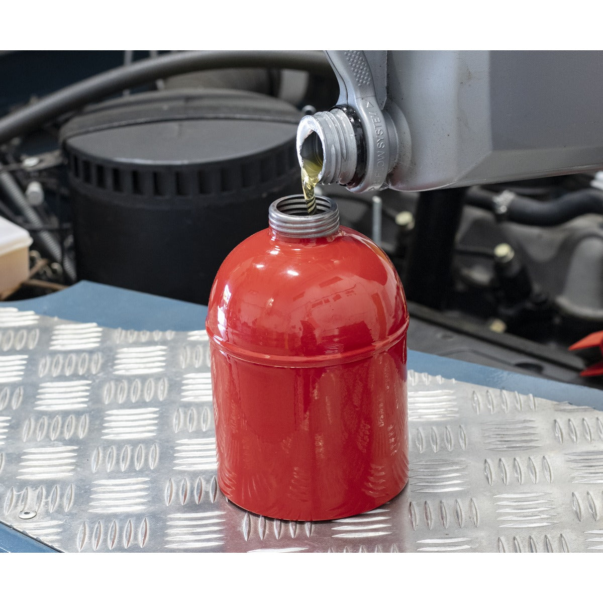 Sealey Metal Oil Can with Flexible Spout 1000ml TP1000