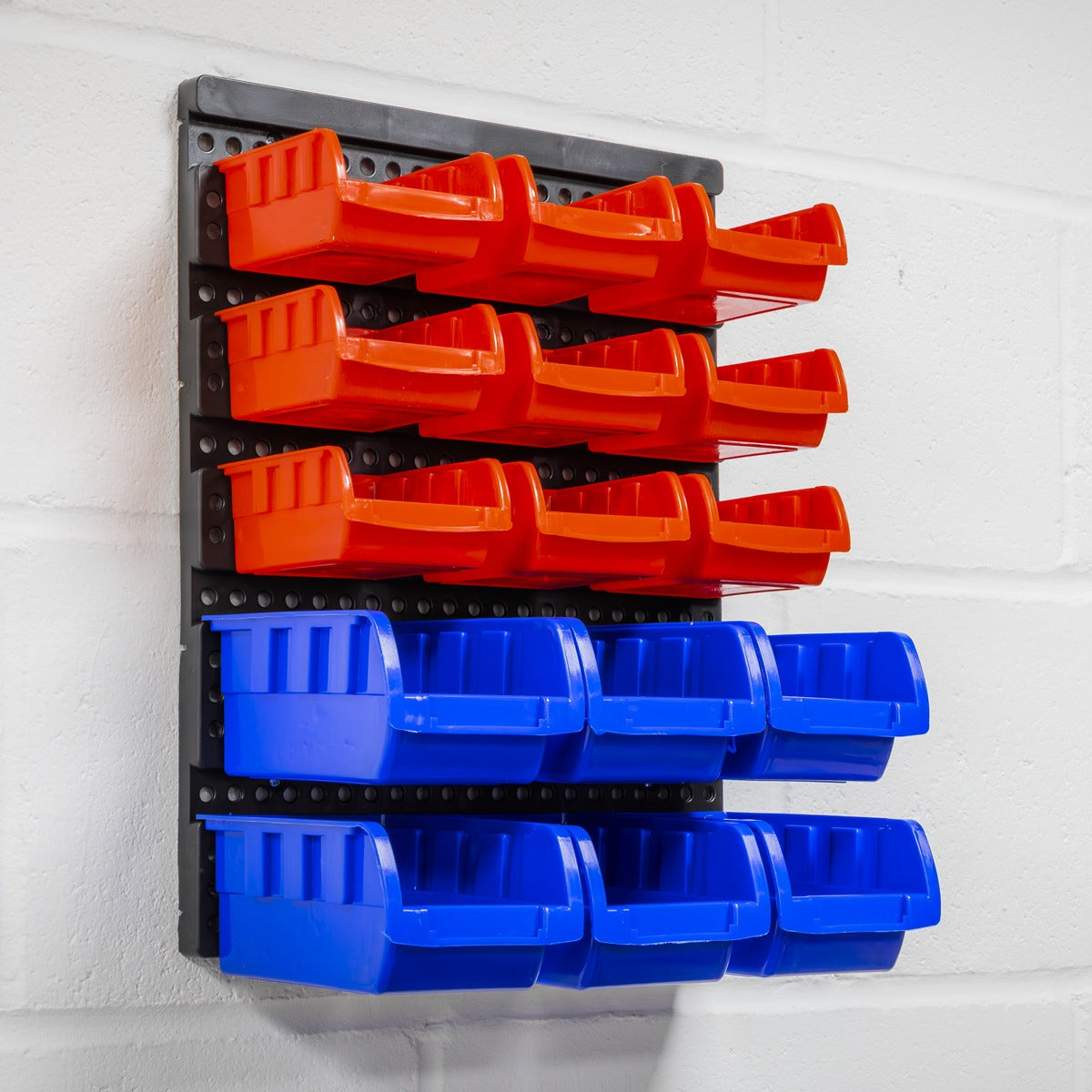 Sealey Wall Mounting Bin Storage System with 15 Bins TPS1569WM