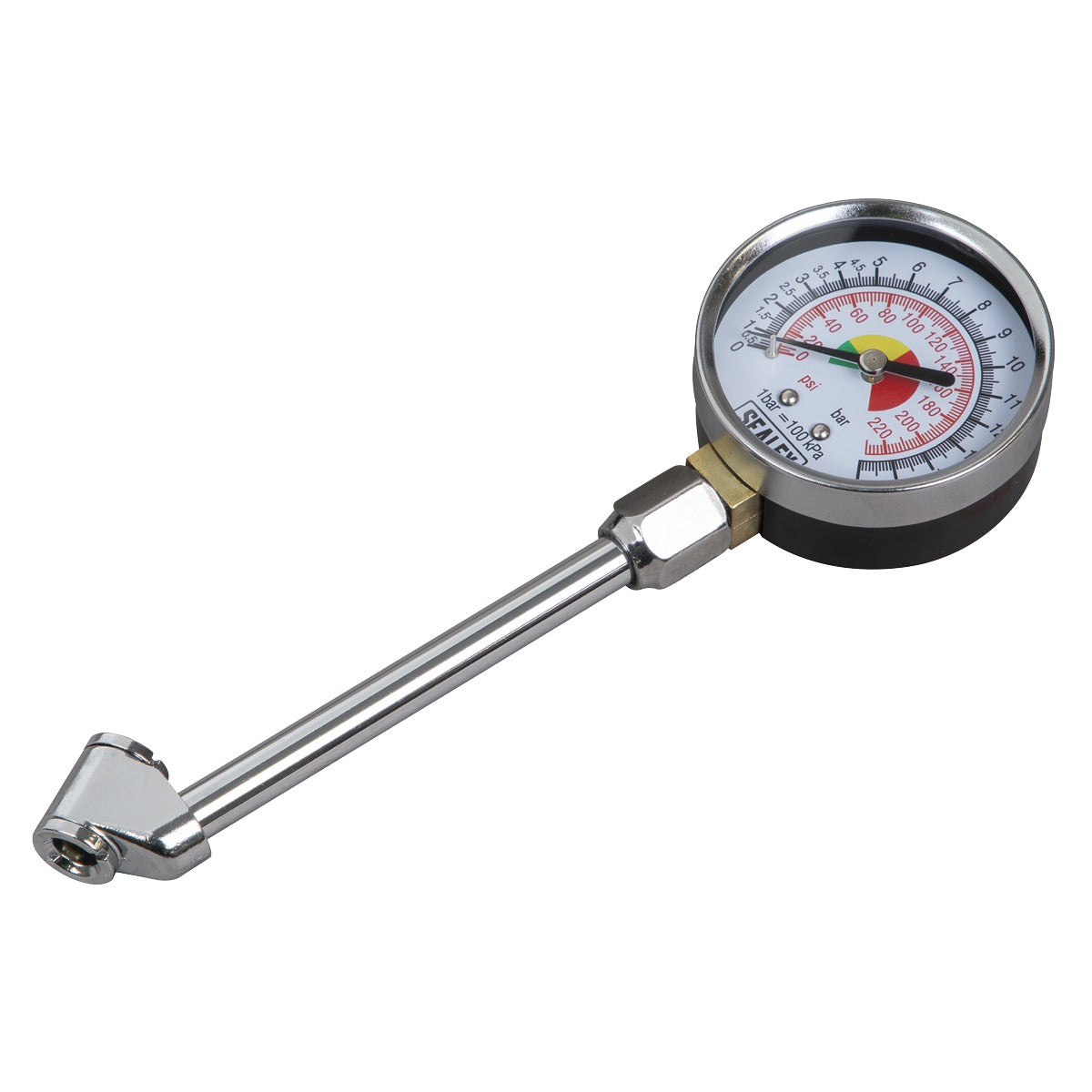 Sealey Twin Connector Tyre Pressure Gauge TSTPG34