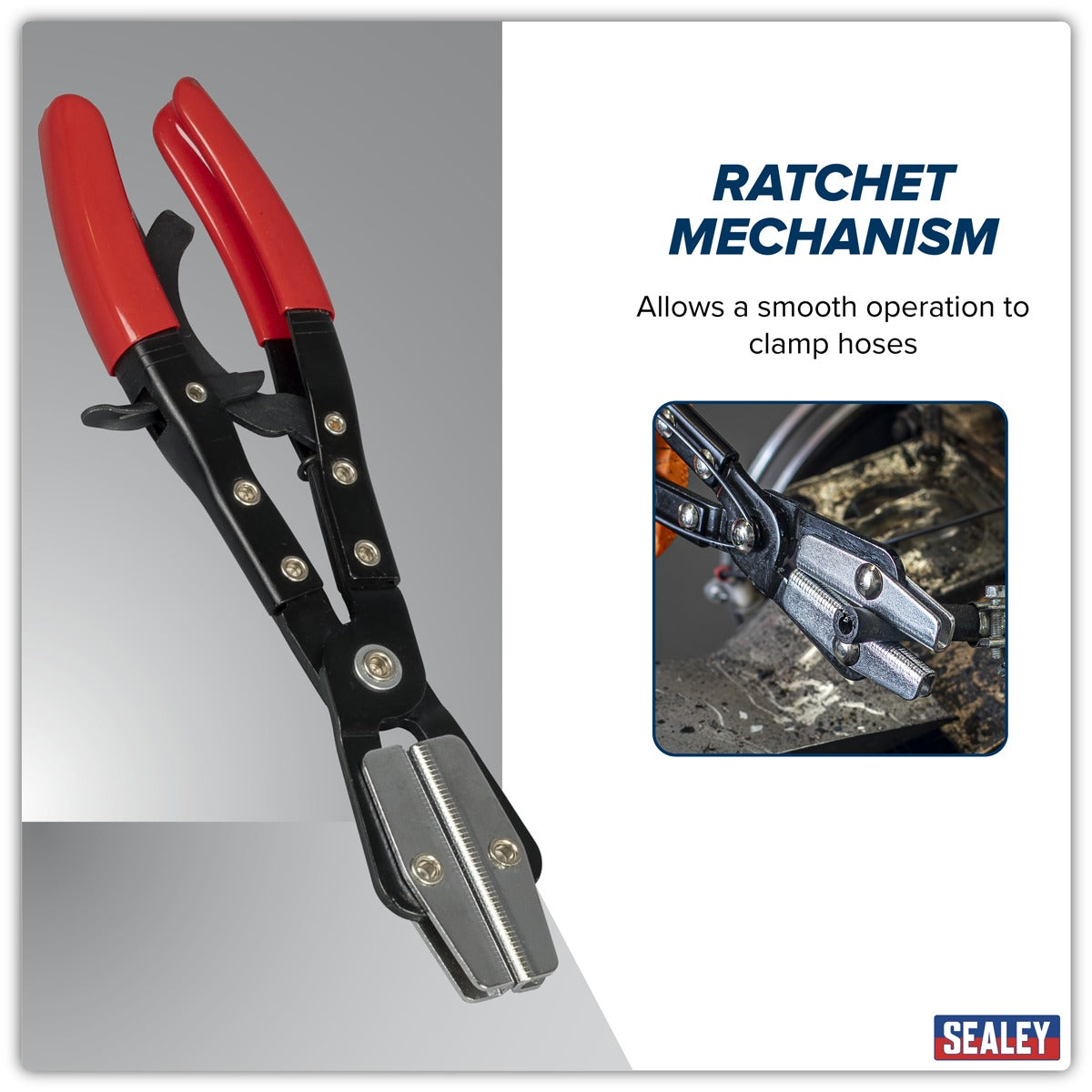 Sealey Ratchet Hose Clamp Pliers 250mm VS0035