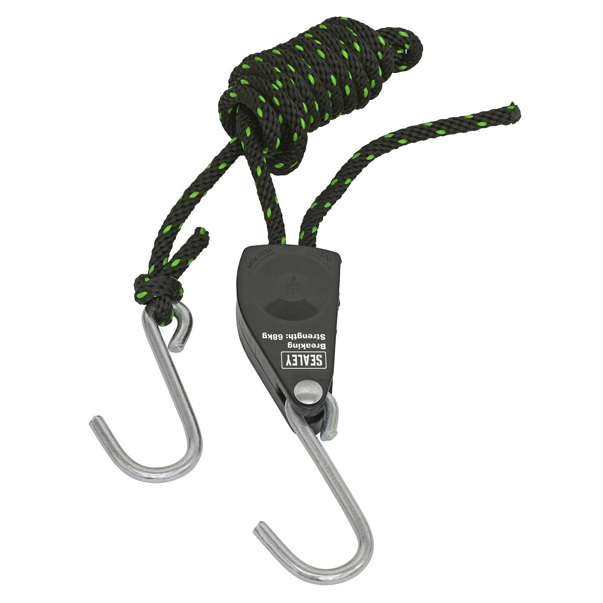 Sealey Ratchet Parts Hanger/Tie Down with S-Shaped Hooks 2m - Pack of 2 VS0114