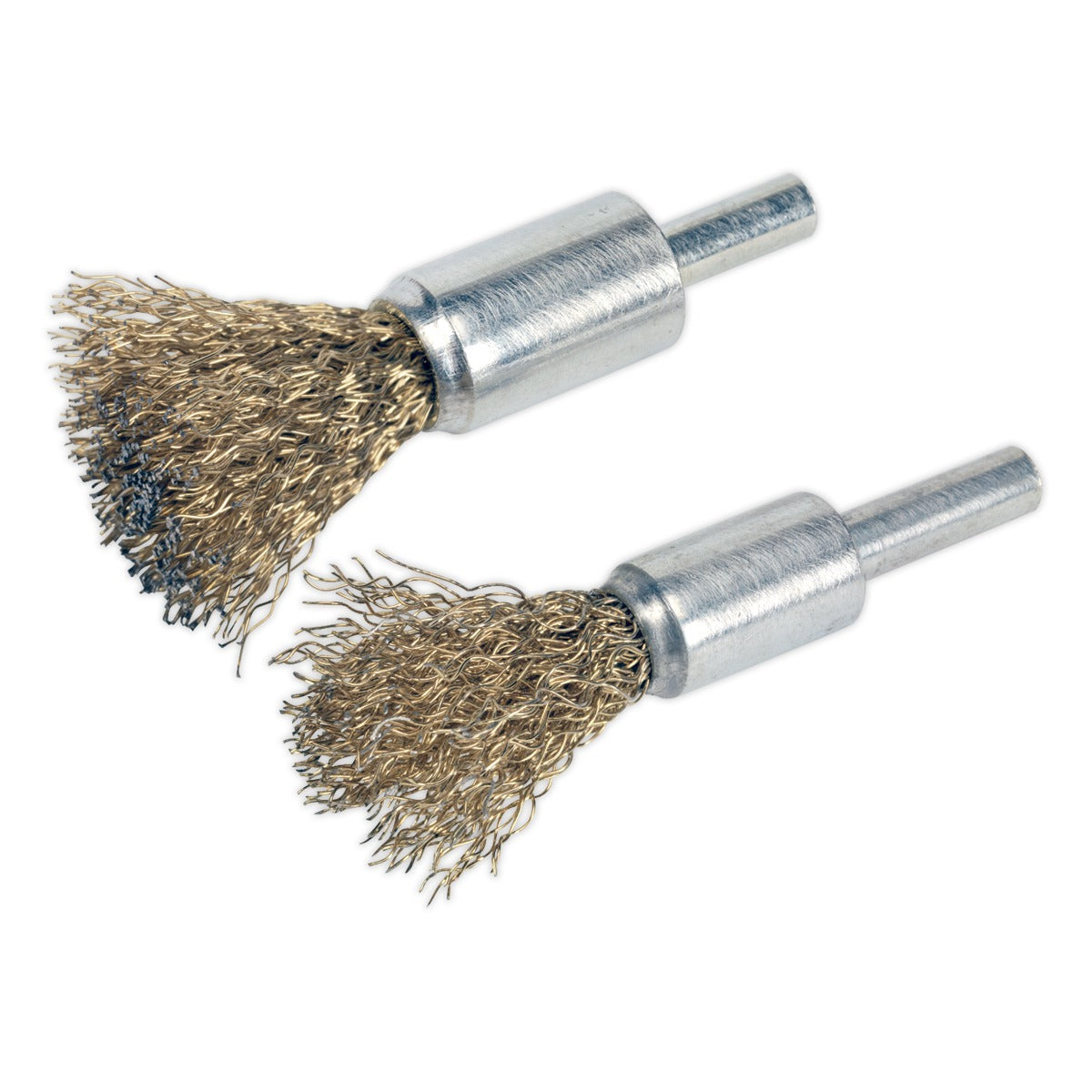 Sealey Decarbonising Crimped Wire Brush Set 2pc VS1801
