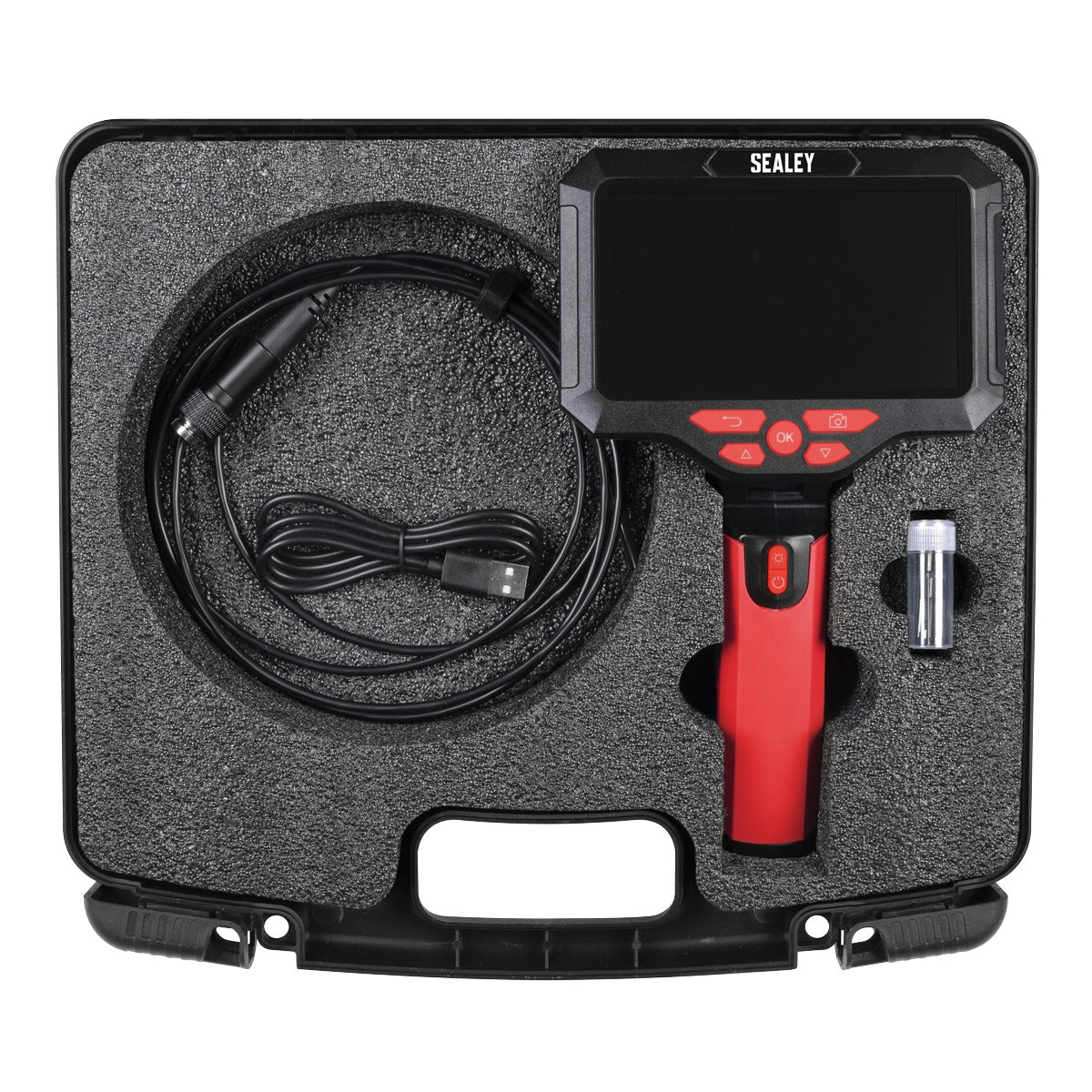 Sealey Video Borescope 5.5mm Camera Dual Lens & 5" Screen VS8118