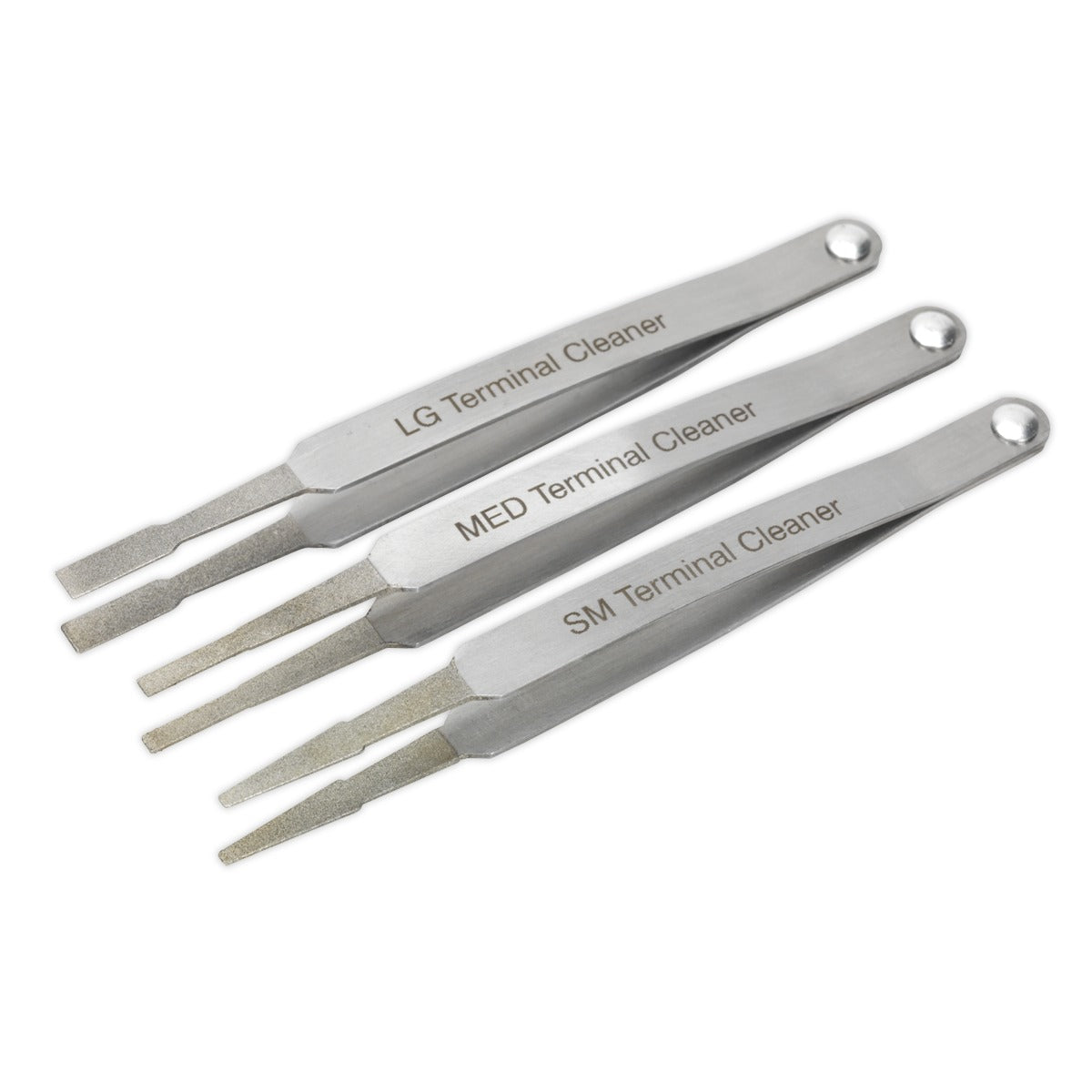 Sealey Diamond Grip Terminal Cleaner Set 3pc VS9202