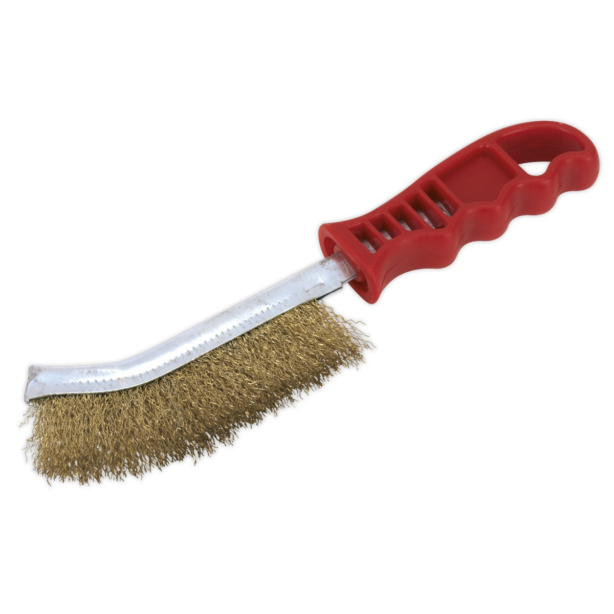 Sealey Wire Brush Brassed Steel with Plastic Handle WB05/R