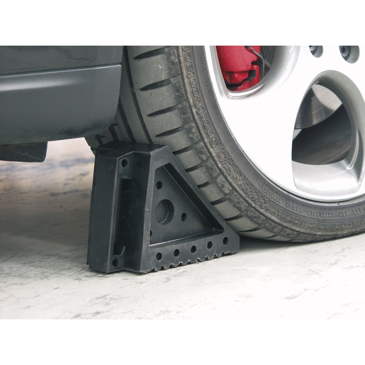 Sealey Rubber Wheel Chocks - Pair WC01