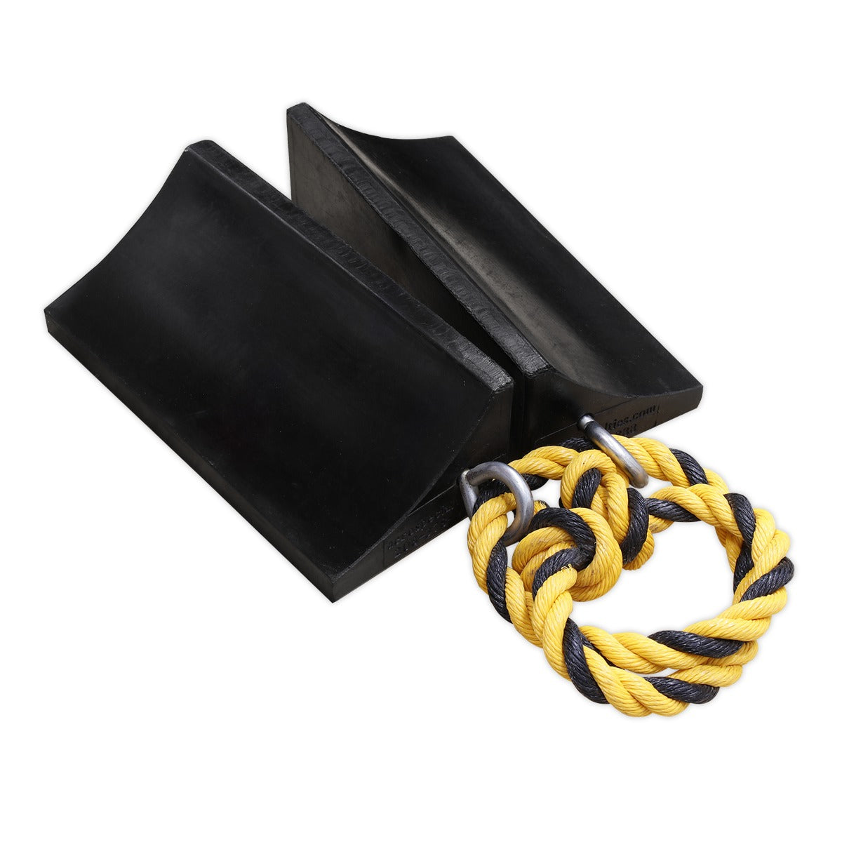 Sealey Rubber Wheel Chocks Heavy-Duty - Pair WC16