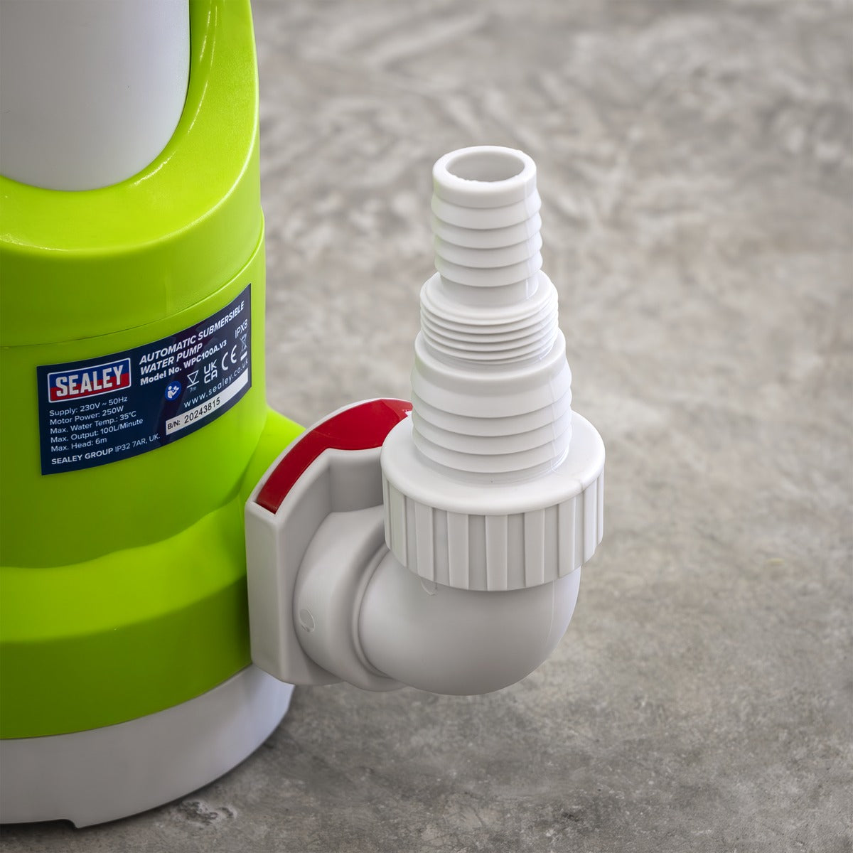 Sealey Submersible Water Pump Automatic 100L/min 230V WPC100A