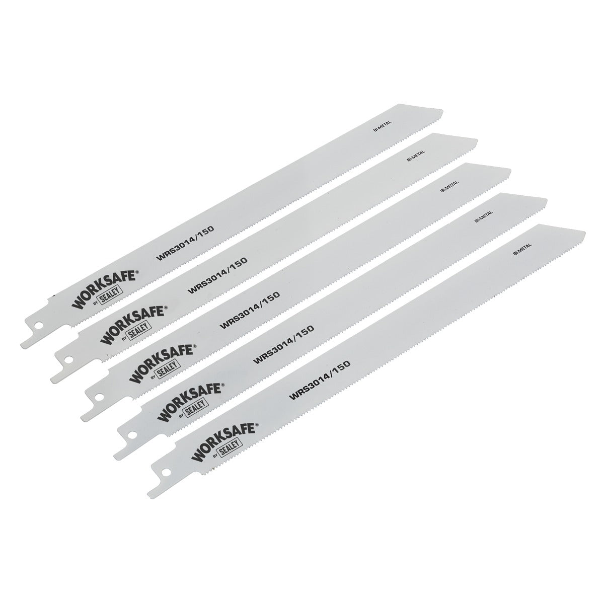 Sealey Reciprocating Saw Blade for Metal 150mm 18tpi - Pack of 5 WRS3014/150