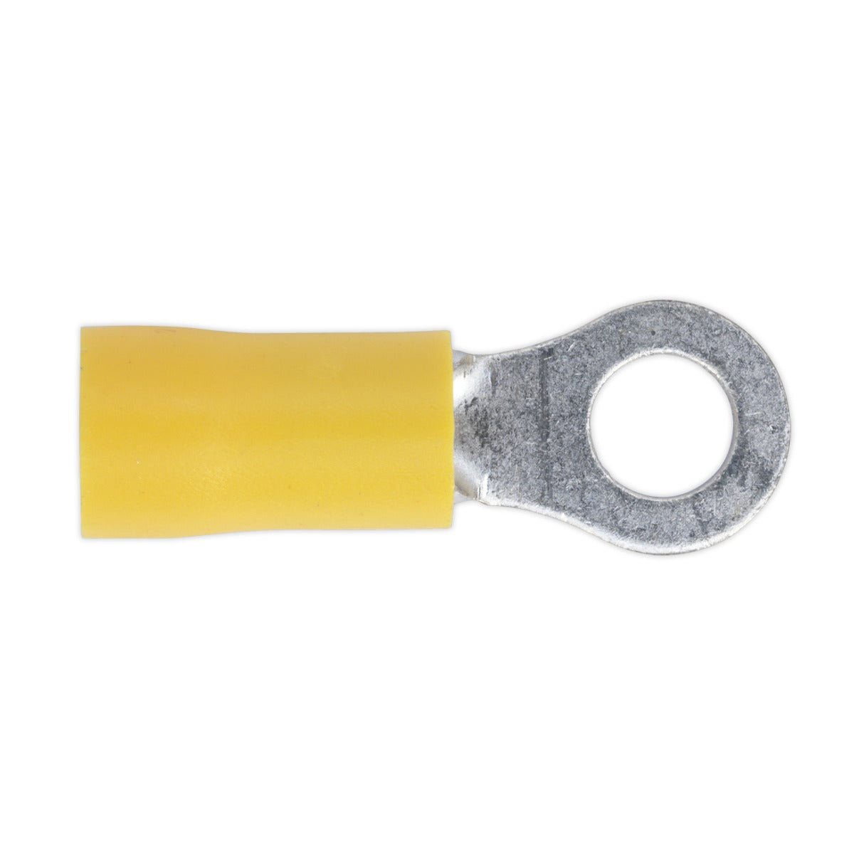 Sealey Easy-Entry Ring Terminal 5.3mm (2BA), Yellow - Pack of 100 YT18
