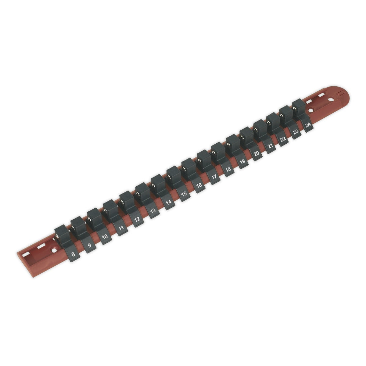 Premier Socket Retaining Rail with 17 Clips 1/2"Sq Drive AK1217