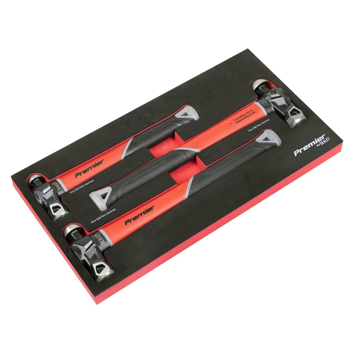 Premier Ball Pein Hammer Set with Fibreglass Shafts 3pc AK2033