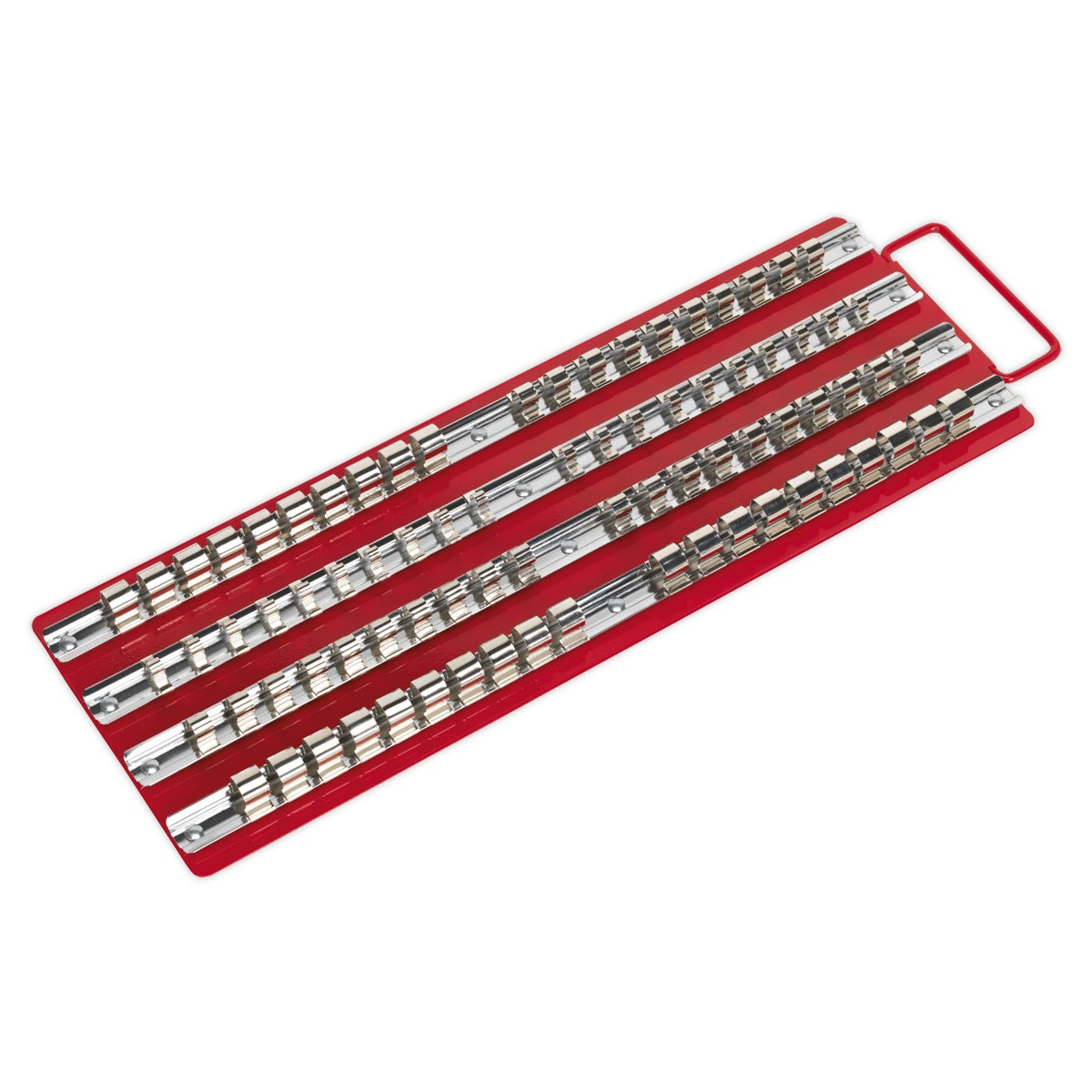 Premier Socket Rail Tray 1/4", 3/8" & 1/2"Sq Drive - Red AK271