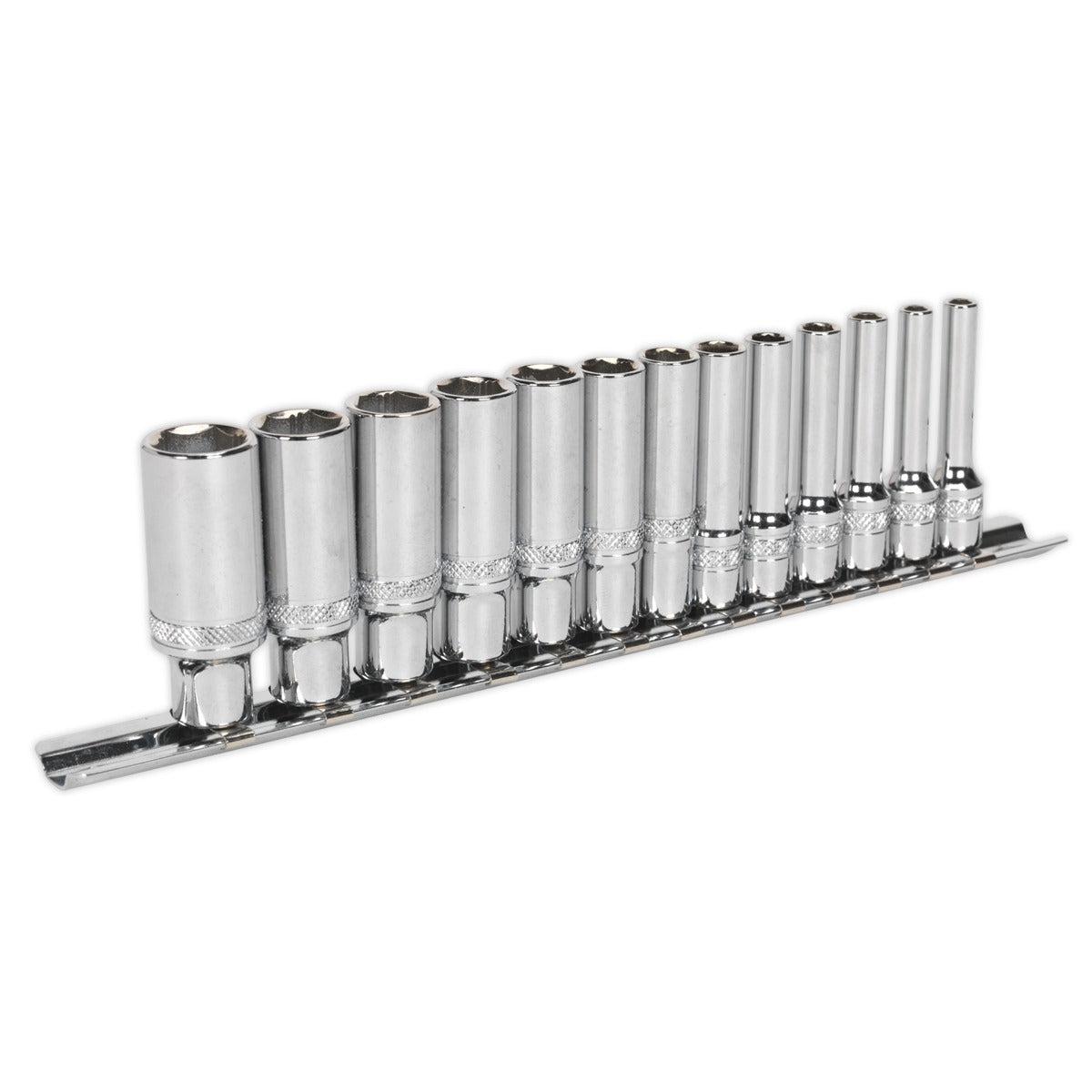 Premier Deep Lock-On Socket Set 1/4"Sq Drive 13pc AK2747