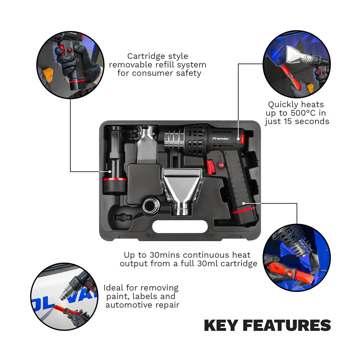 Premier Butane Heat Gun AK2975