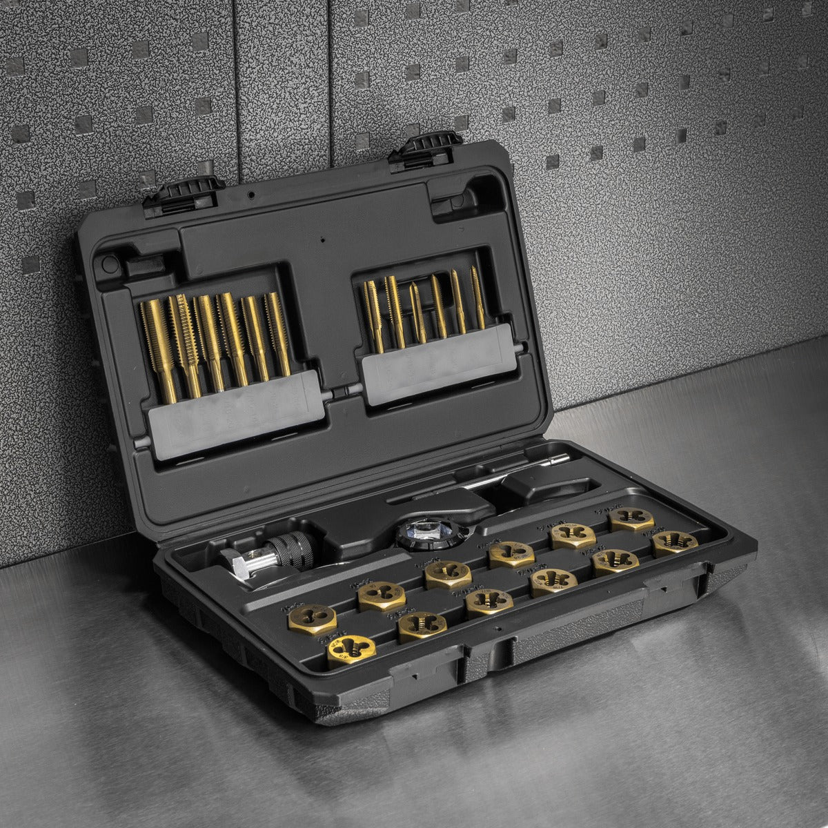 Premier Hexagonal Tap & Die Set 26pc Hexagonal  - Imperial - Titanium Coated AK3026IMP