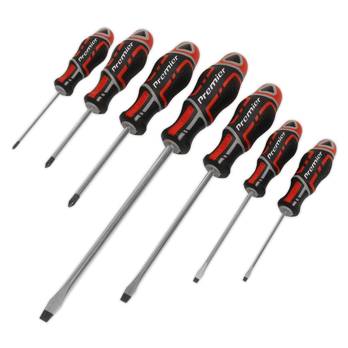 Premier GripMAX Screwdriver Set 7pc - Red AK4321