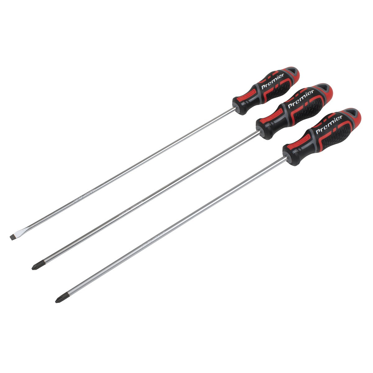 Premier GripMAX Extra-Long Screwdriver Set 3pc AK4372