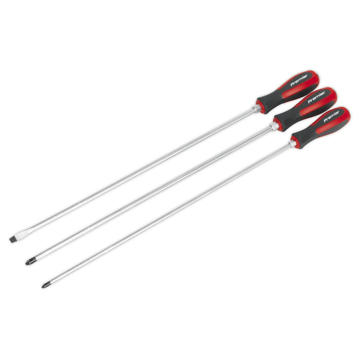 Premier Extra-Long Hammer-Thru Screwdriver Set 450mm 3pc AK4935
