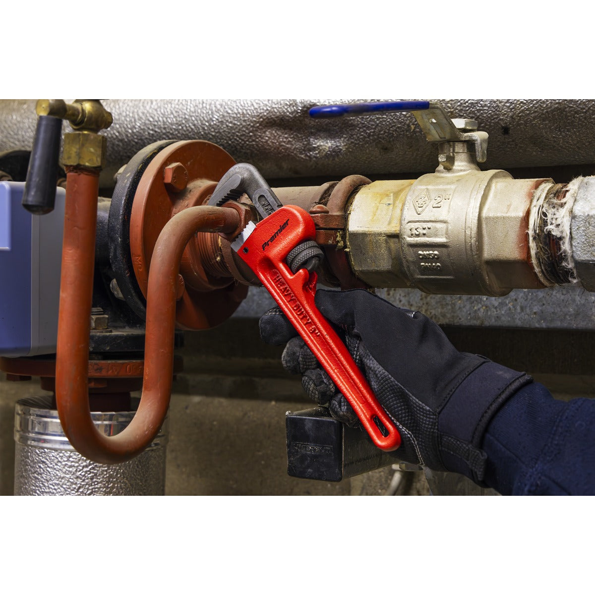 Premier Cast Steel Pipe Wrench European Pattern 200mm AK5101