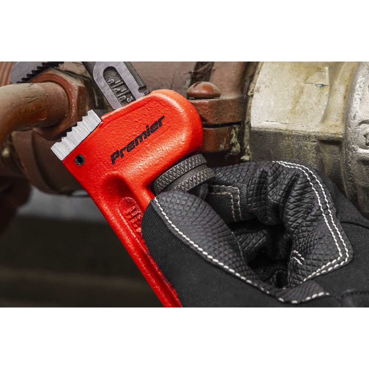 Premier Cast Steel Pipe Wrench European Pattern 200mm AK5101