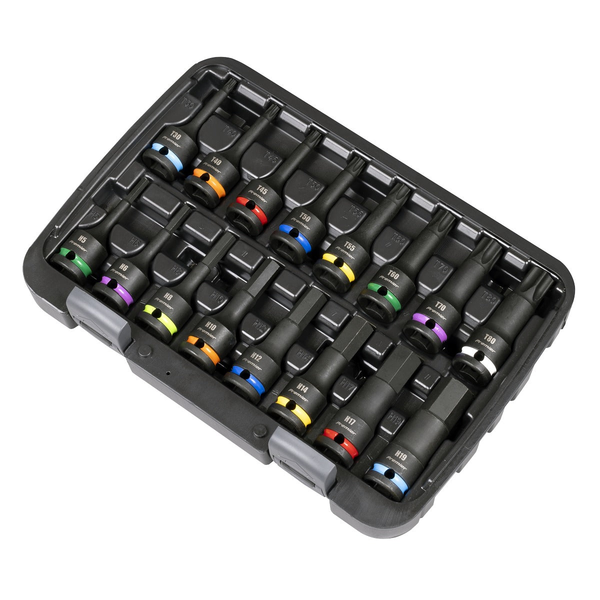 Premier Hex & TRX-Star Impact Socket Bit Set 1/2"Sq Drive 16pc AK56005