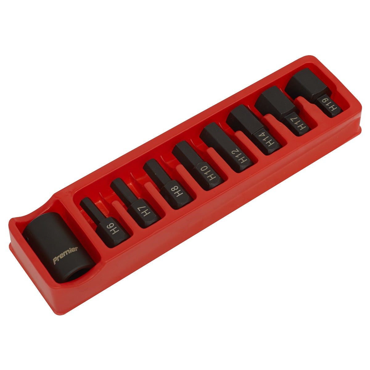 Premier Hex Impact Bit & Holder Set 1/2"Sq Drive 9pc AK5609