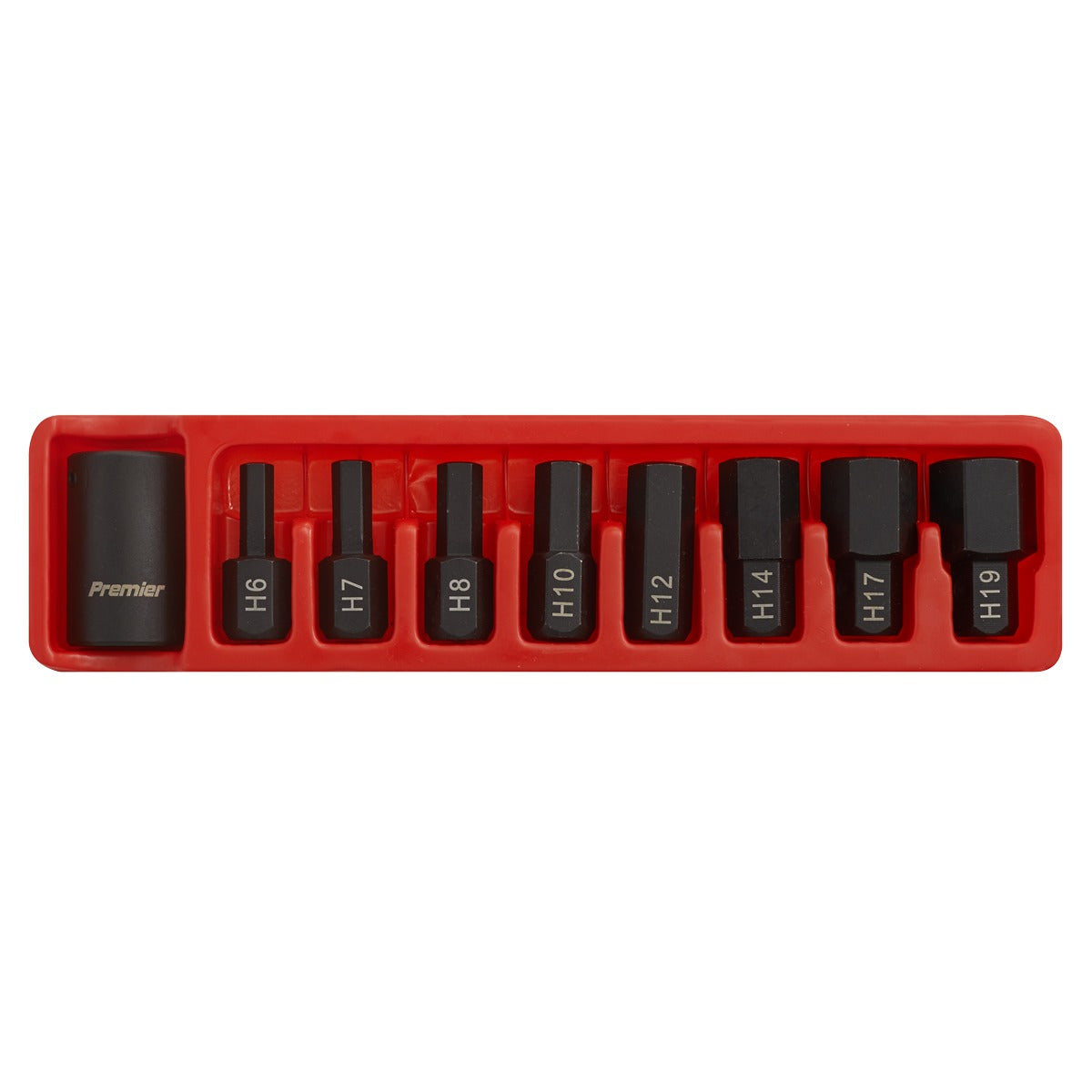 Premier Hex Impact Bit & Holder Set 1/2"Sq Drive 9pc AK5609