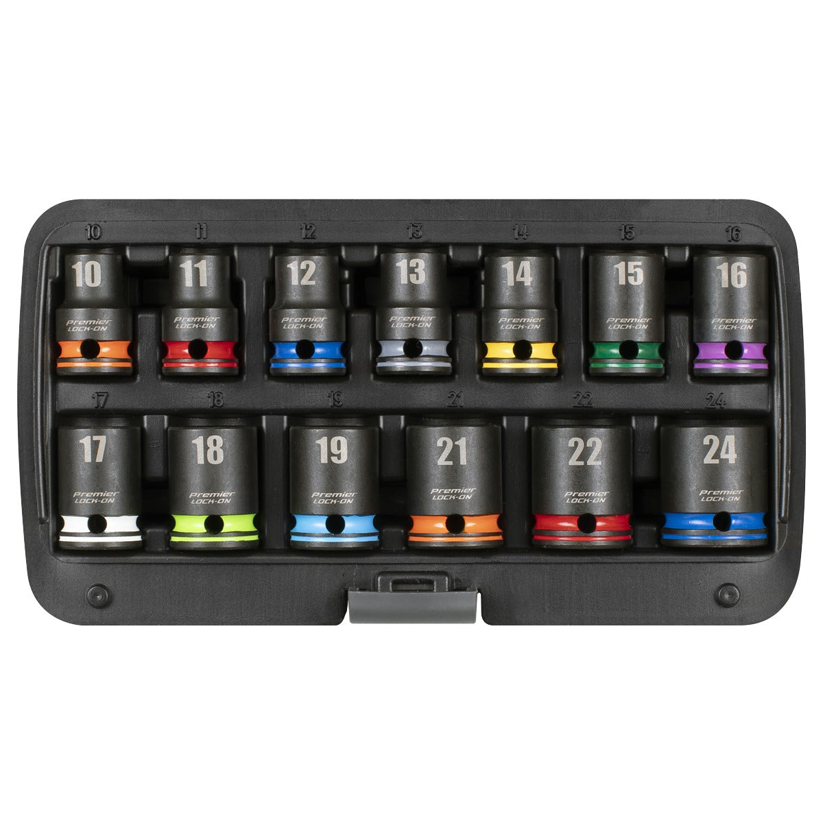 Premier Lock-On Impact Socket Set 1/2"Sq Drive 13pc 6pt Metric AK56160M