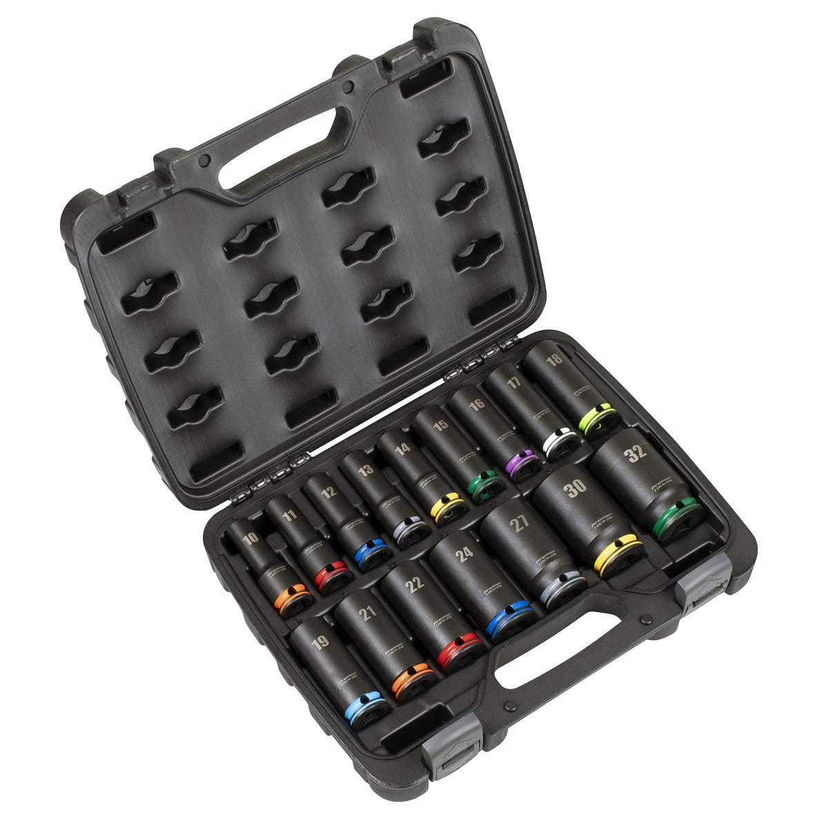 Premier Lock-On Deep Impact Socket Set 1/2"Sq Drive 16pc AK58170M