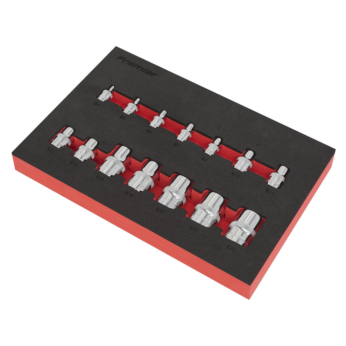 Premier TRX-Star Socket Set 1/4", 3/8" & 1/2"Sq Drive 14pc AK61807