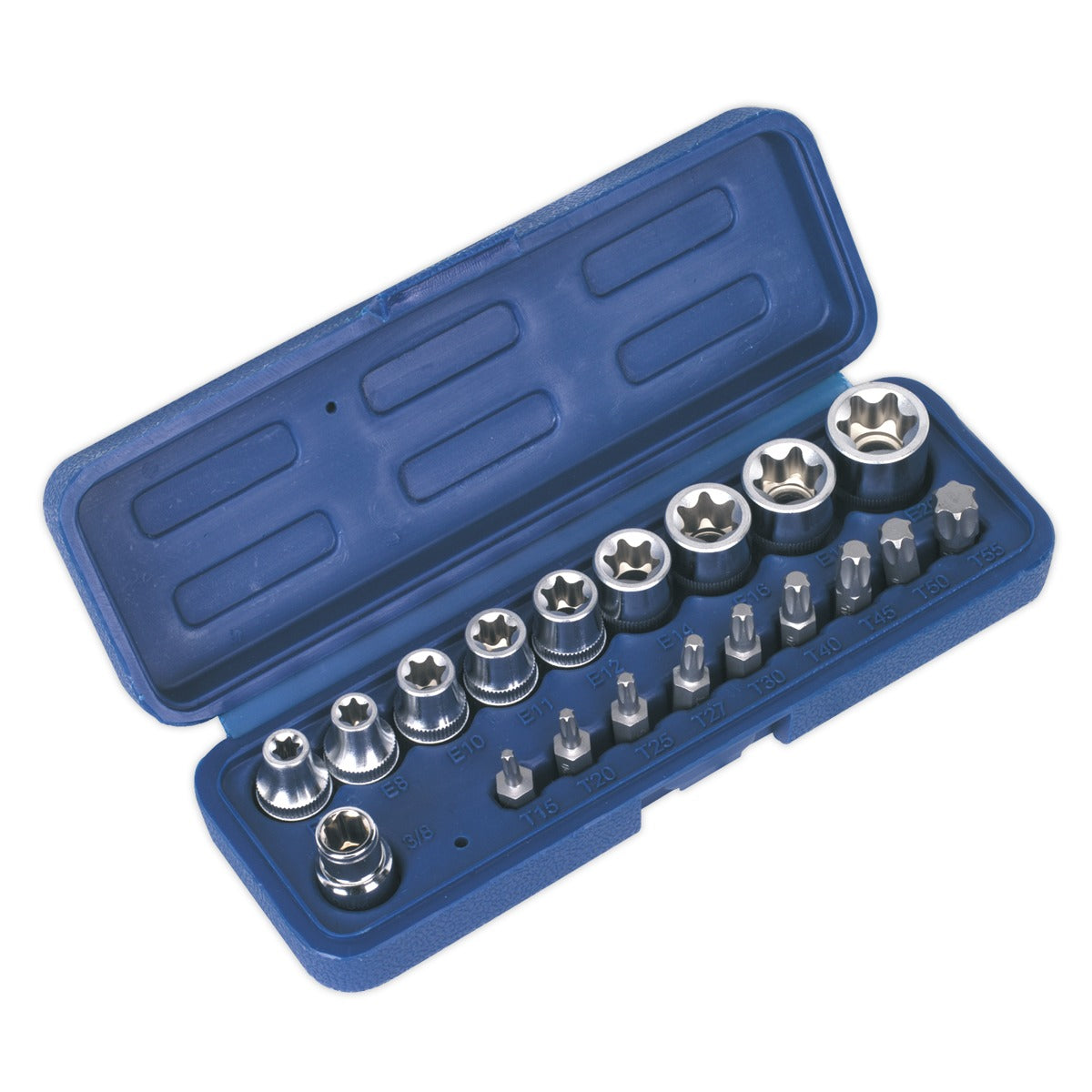 Premier TRX-Star Socket & Bit Set 3/8"Sq Drive 19pc AK6191