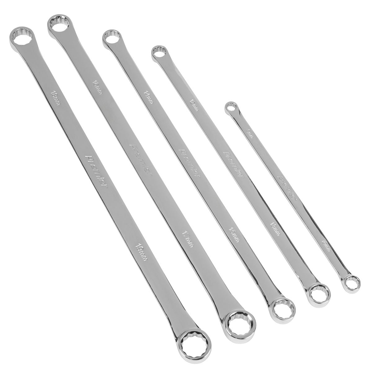 Premier Extra-Long Double End Ring Spanner Set in EVA Foam Tray 5pc AK63110