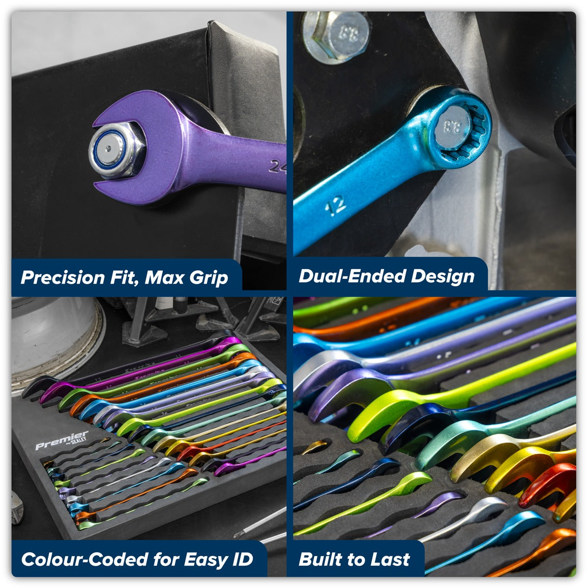 Premier Multi-Coloured Combination Spanner Set 25pc AK63268