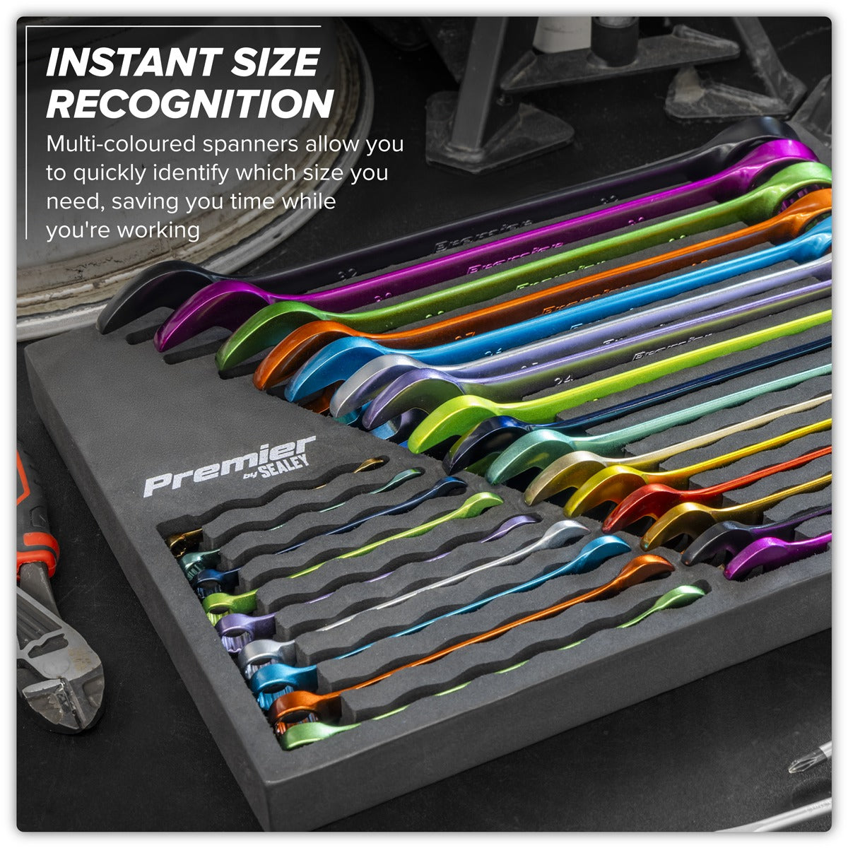 Premier Multi-Coloured Combination Spanner Set 25pc AK63268