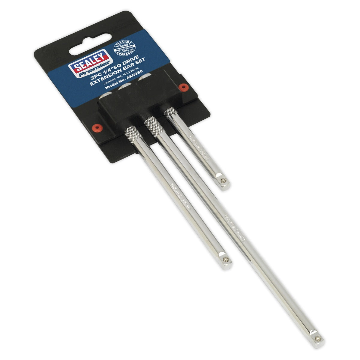 Premier Extension Bar Set 1/4"Sq Drive 3pc AK6330