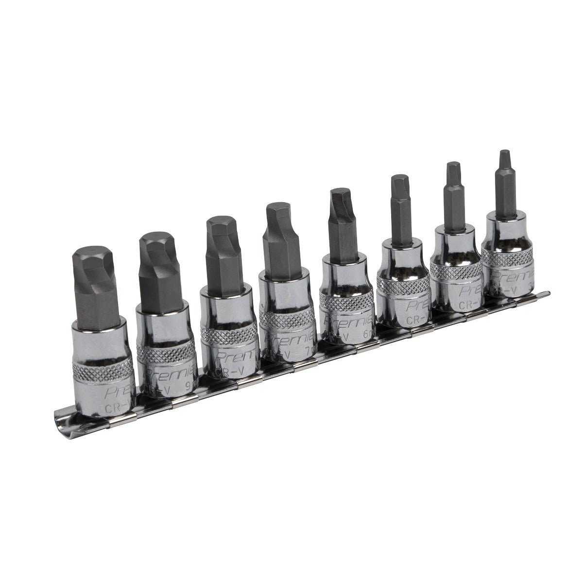 Premier Lock-On Hex Socket Bit Set 3/8"Sq Drive 8pc AK65601