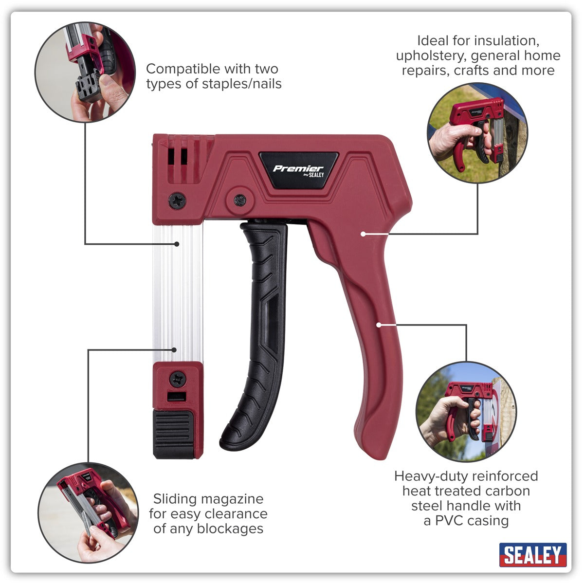 Premier Heavy-Duty Staple & Brad Nail Gun AK7067