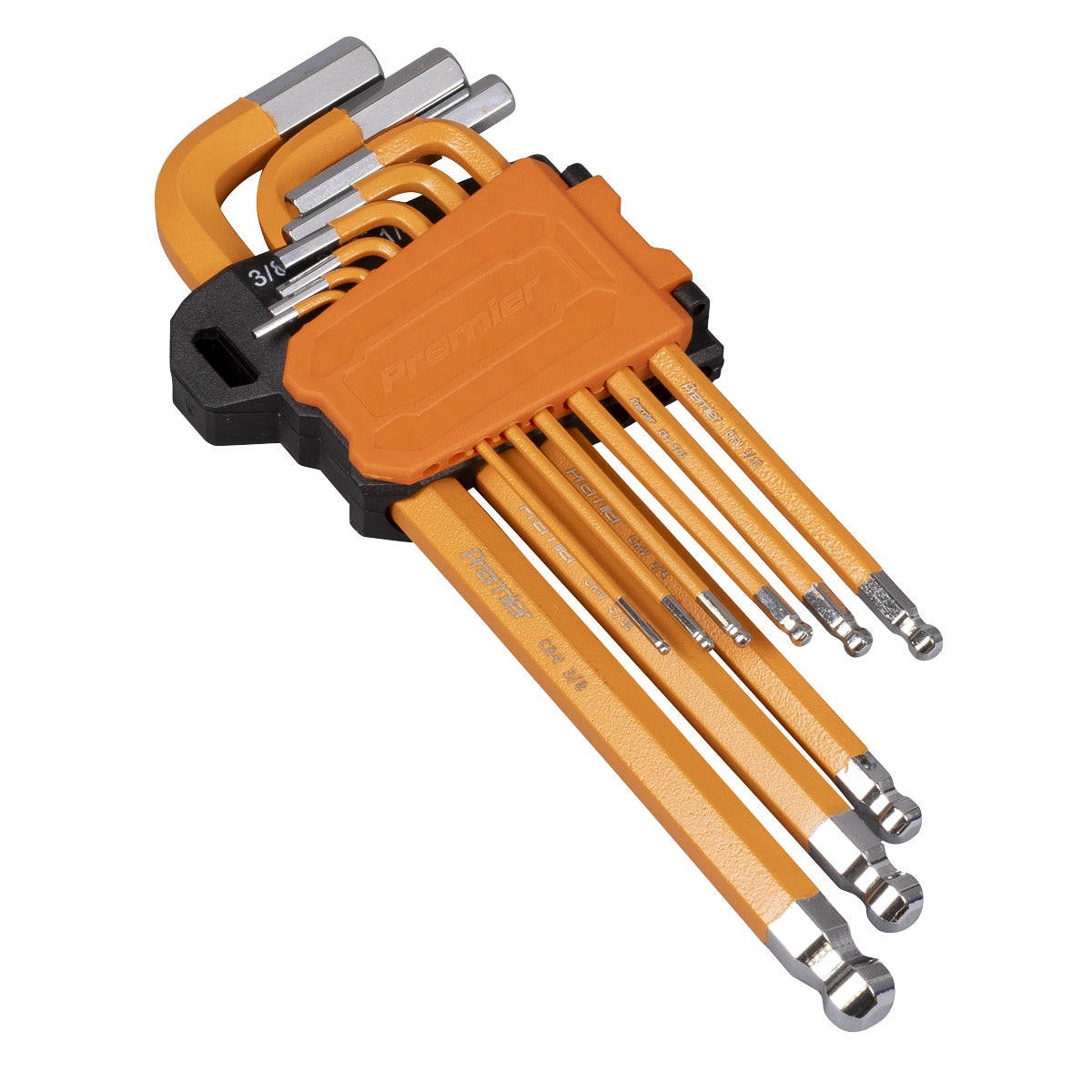 Premier Imperial Long Ball-End Hex Key Set 9pc AK71750