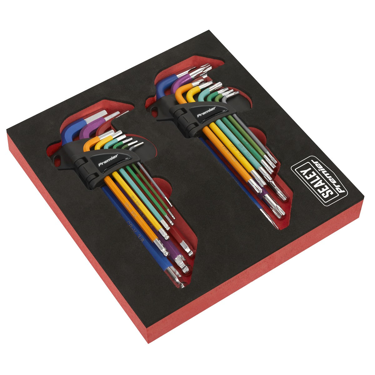 Premier TRX-Star & Ball-End Hex Key Set 18pc Long Anti-Slip AK7199