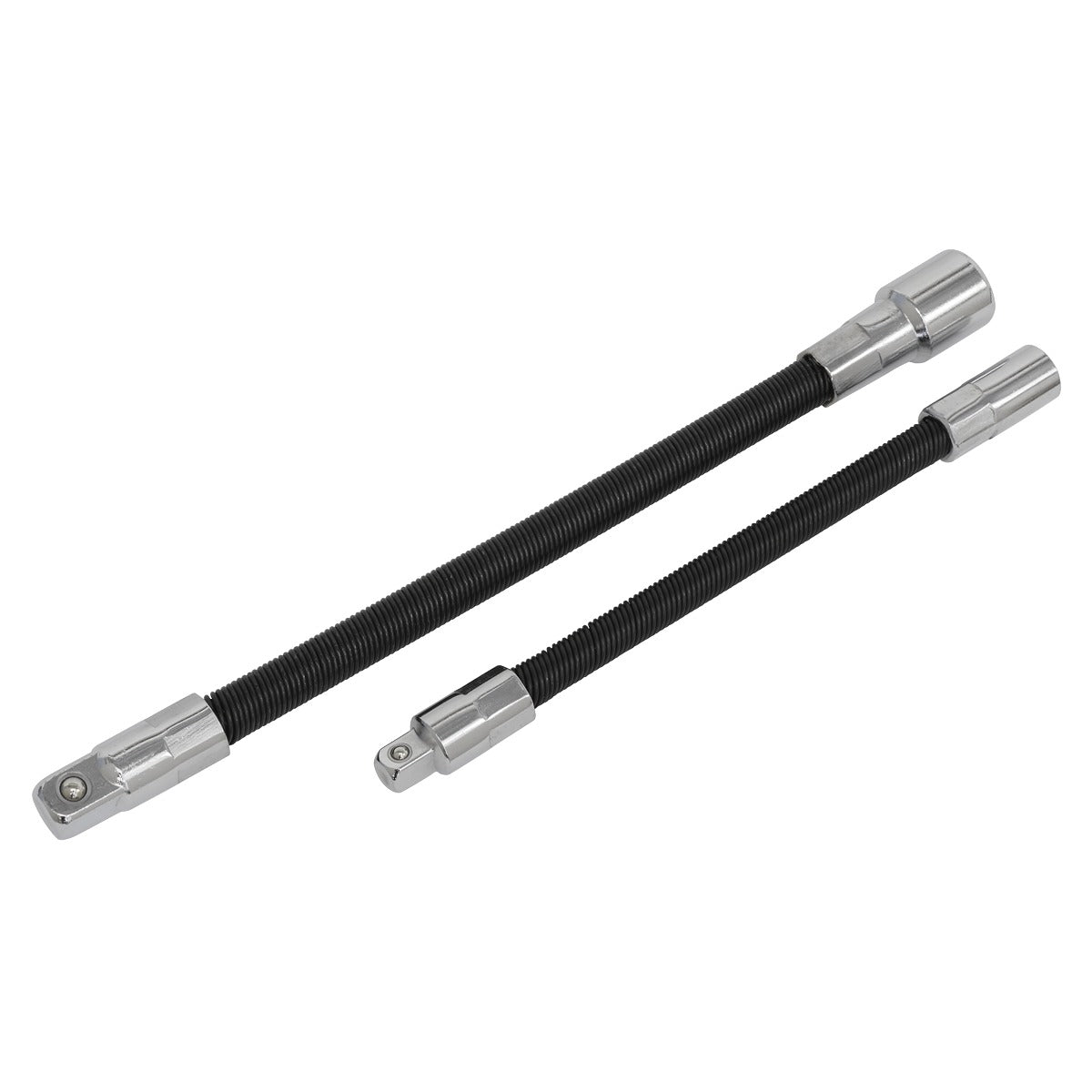 Premier Flexible Extension Adaptor Set 1/4"Sq x 150mm & 3/8"Sq x 200mm 2pc AK7341