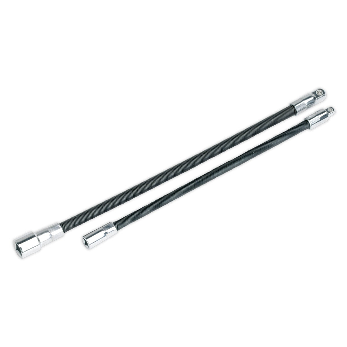 Premier Flexible Extension Adaptor Set 1/4"Sq x 254mm & 3/8"Sq x 305mm 2pc AK7342