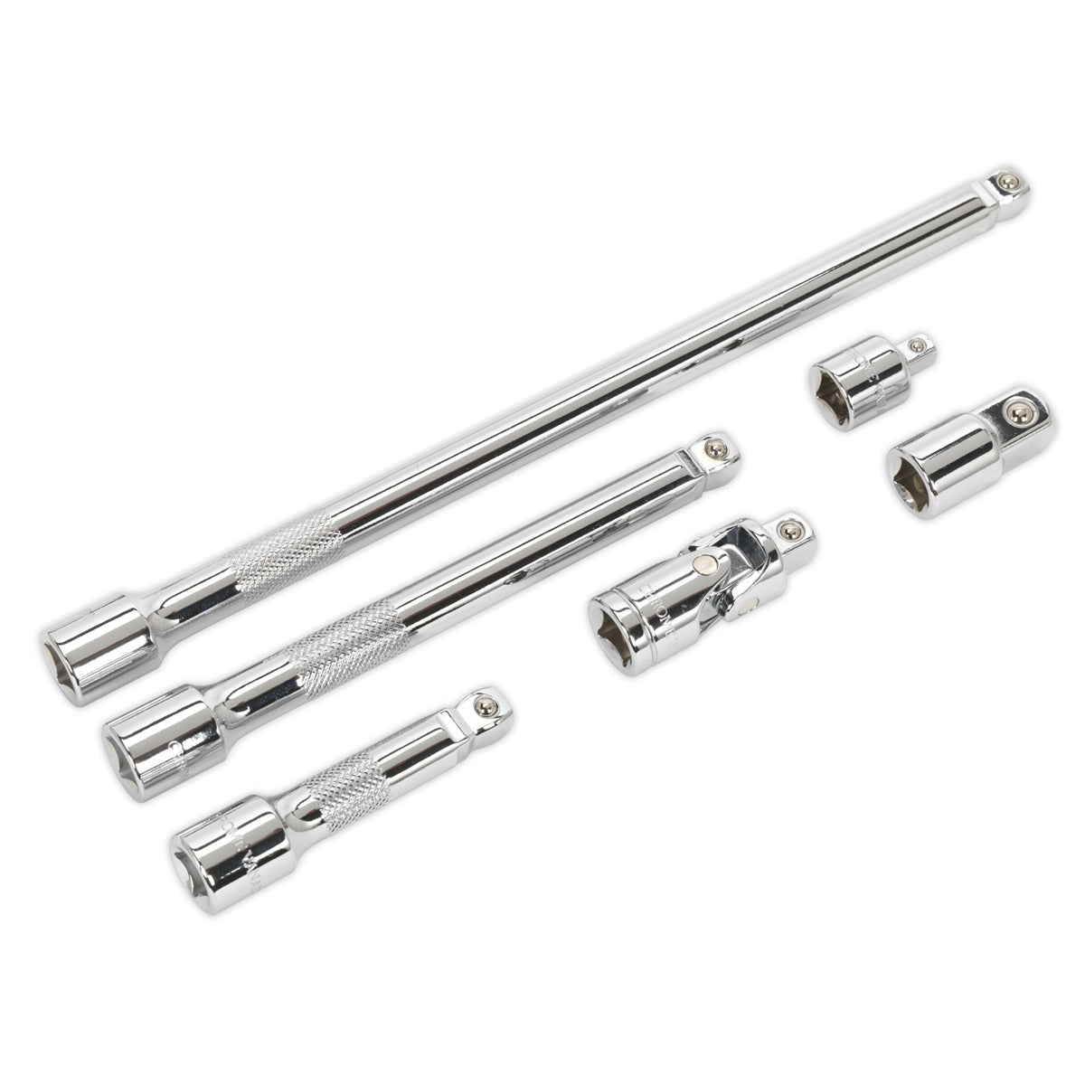 Premier Wobble/Rigid Extension Bar, Adaptor & Universal Joint Set 3/8"Sq Drive 6pc AK7690